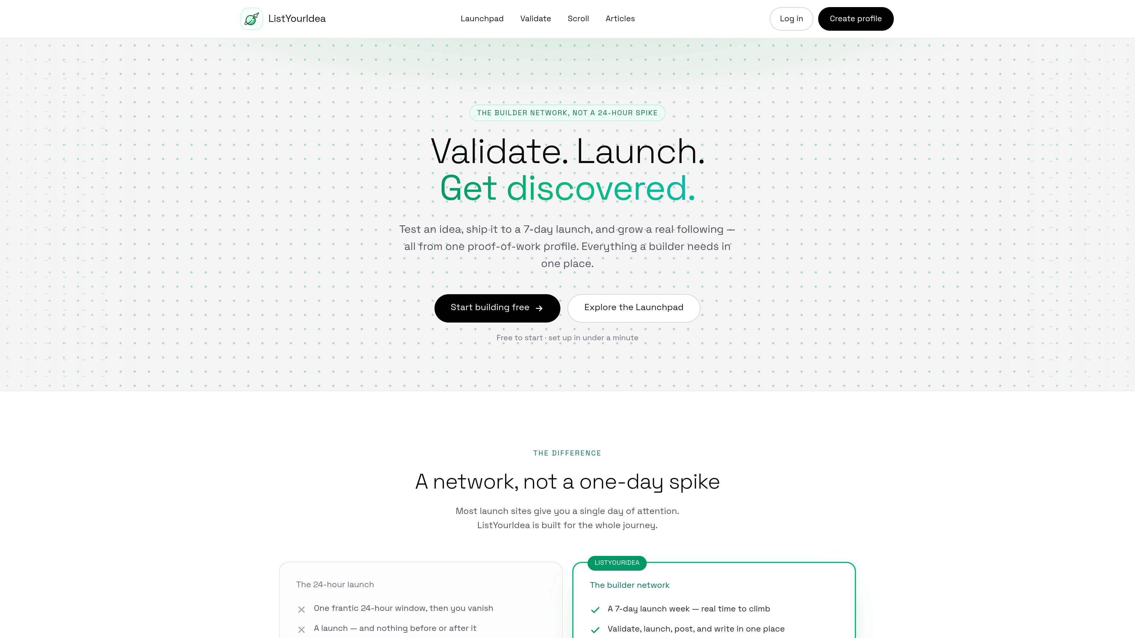 ListYourIdea website preview