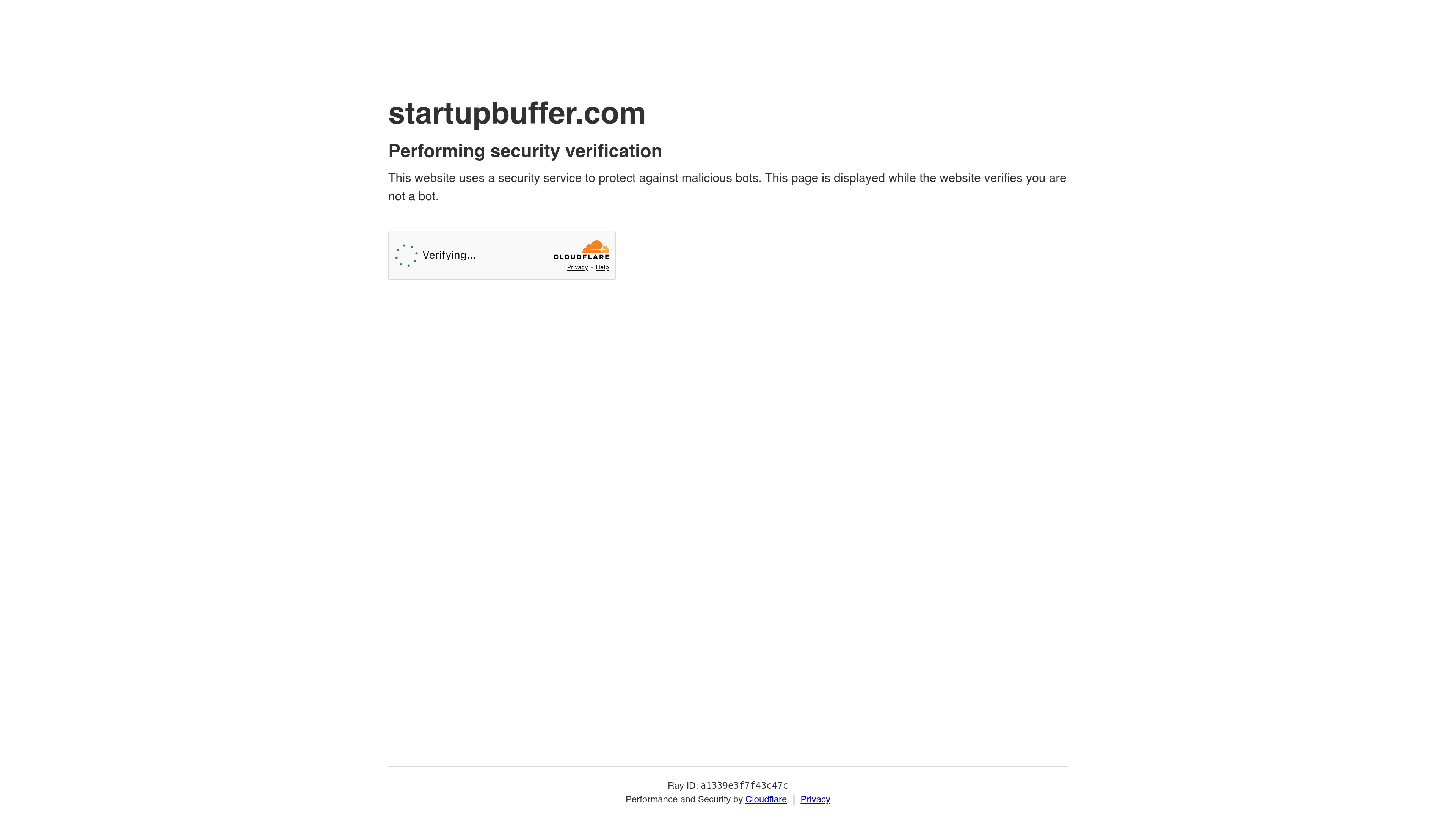 Startup Buffer website preview