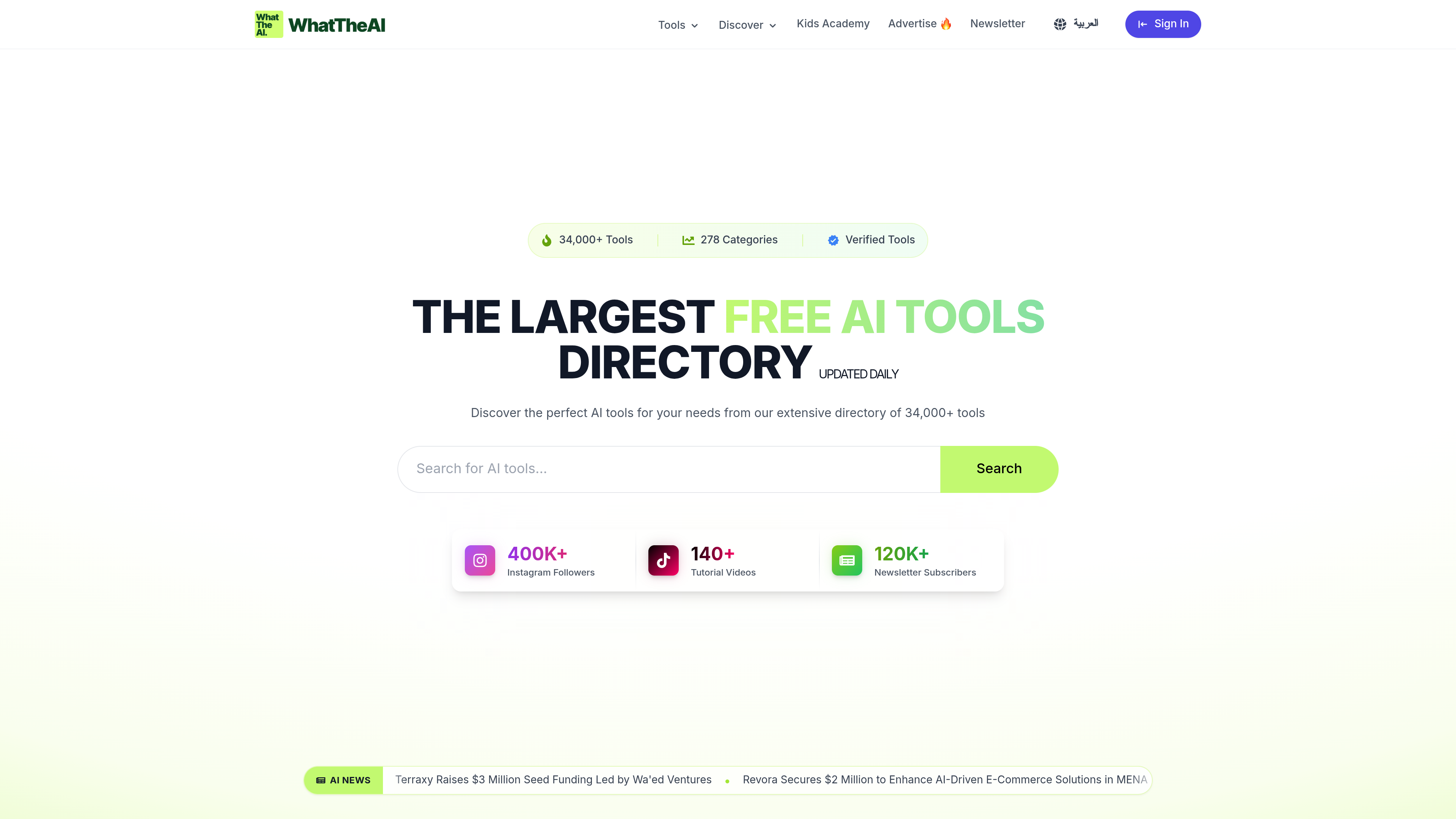 WhatTheAI website preview